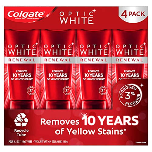 [Hàng Mỹ] Kem đánh răng Colgate Optic White Renewal mẫu mới 2021 (116g)