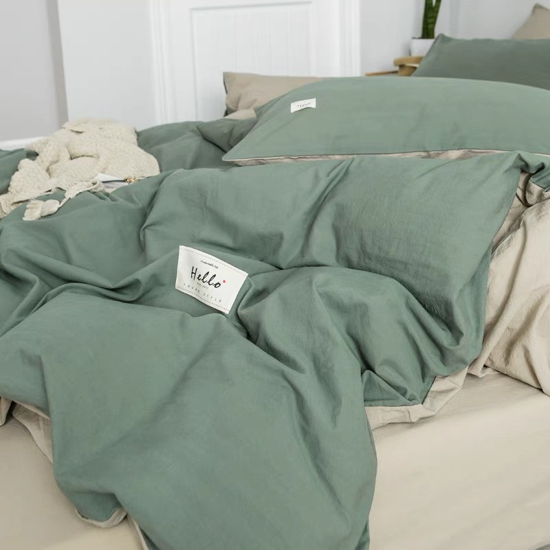Bộ chăn ga gối Cotton Tici Lidaco 4 món Basic