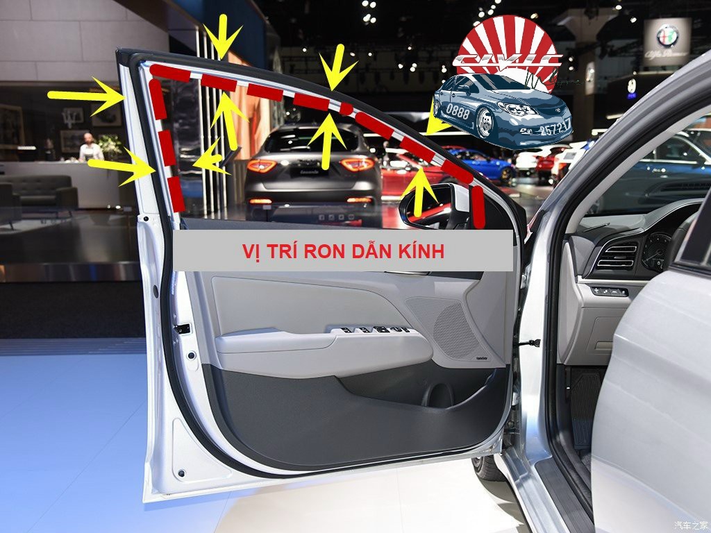 Ron gioăng dẫn kính cho honda civic gen 8 , honda civic 2006 - 2011