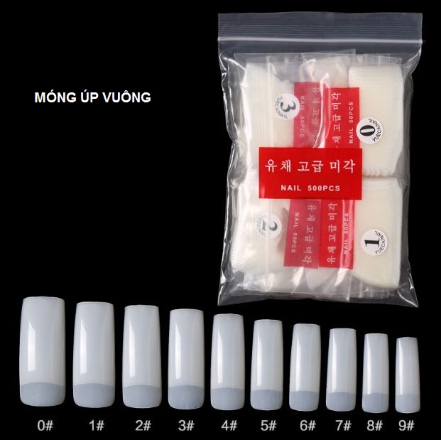 Móng úp móng nối tay bịch 500 móng