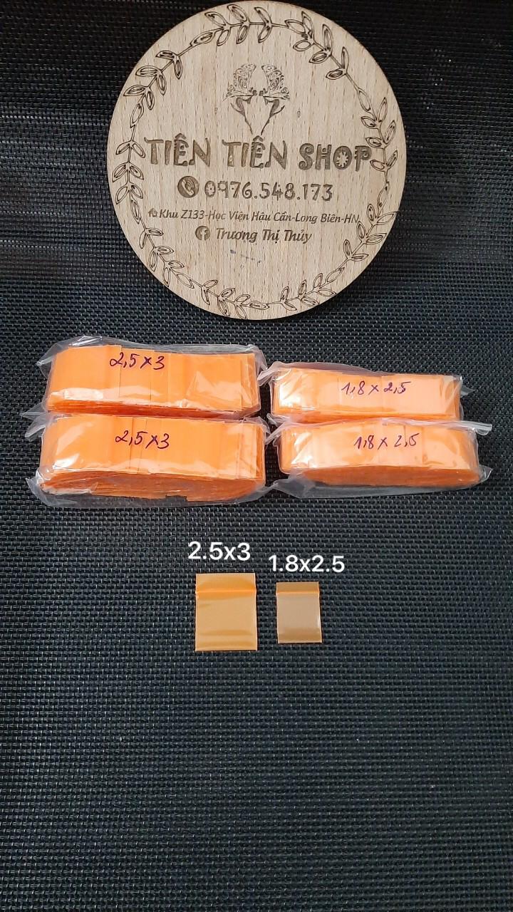Gói 100c túi zip mini màu cam