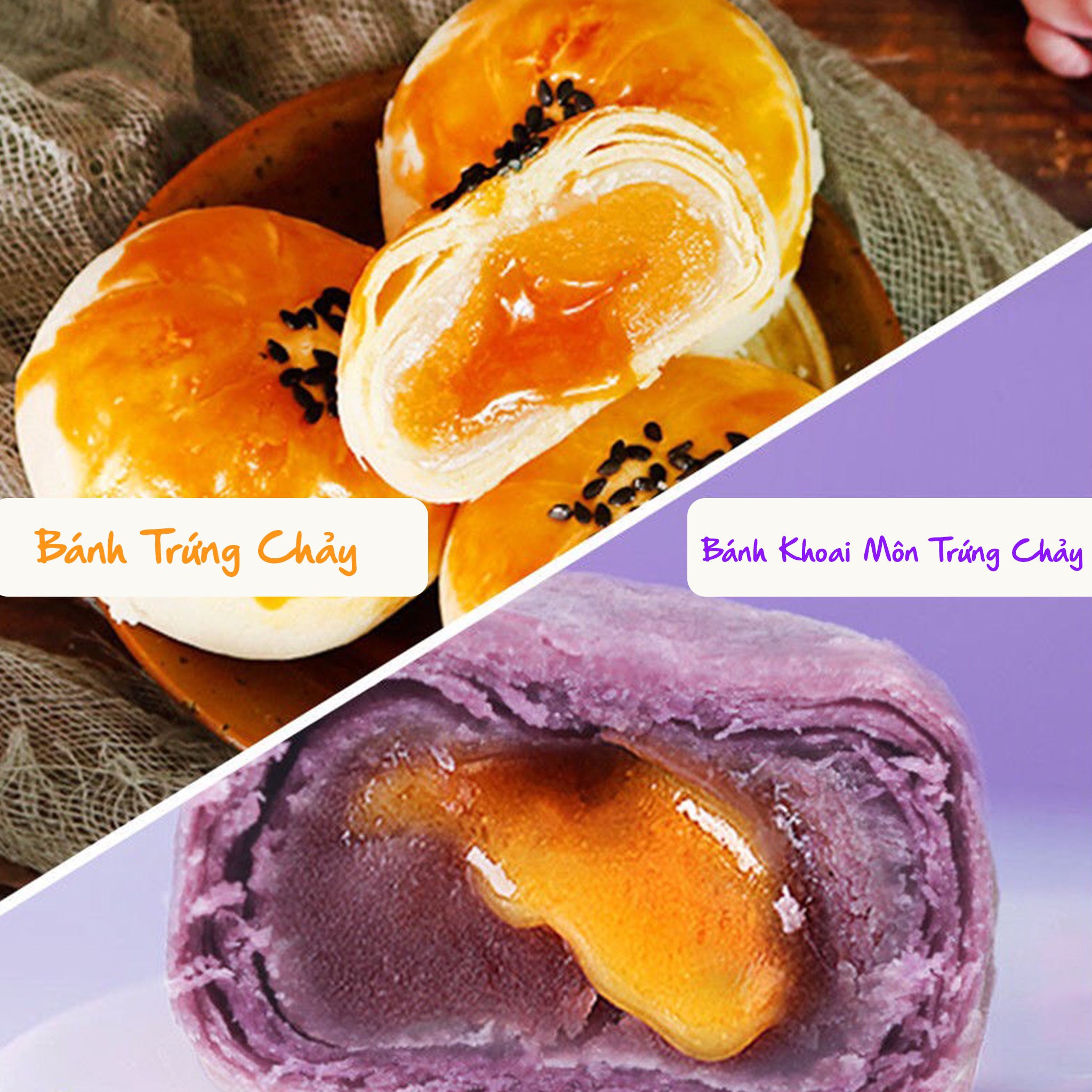 COMBO 6 BÁNH TRỨNG CHẢY - BÁNH KHOAI MÔN