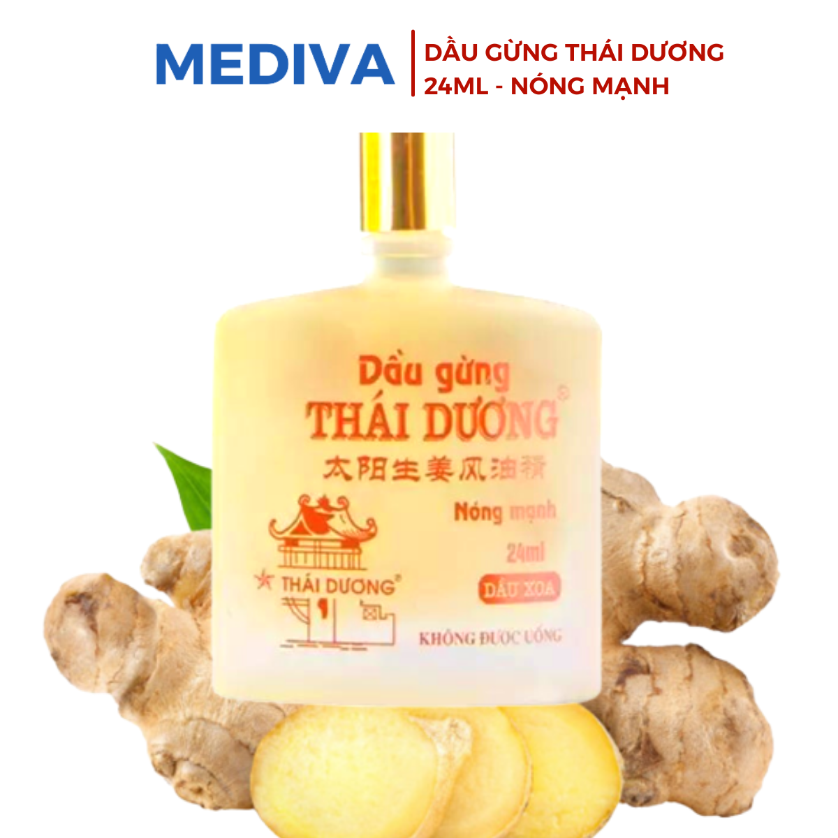 Dầu gừng Thái Dương 24ml nóng mạnh