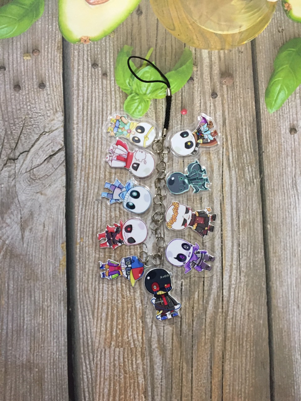 Móc khóa dây Undertale sans