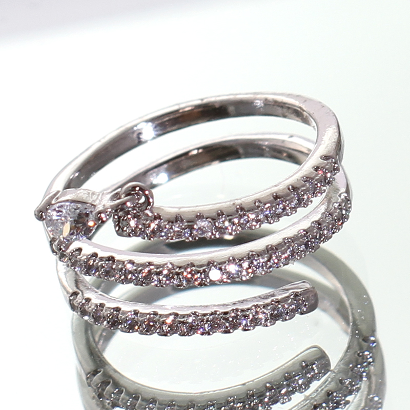 Nhẫn mạ Bạc cao cấp Tuesday Love MK373