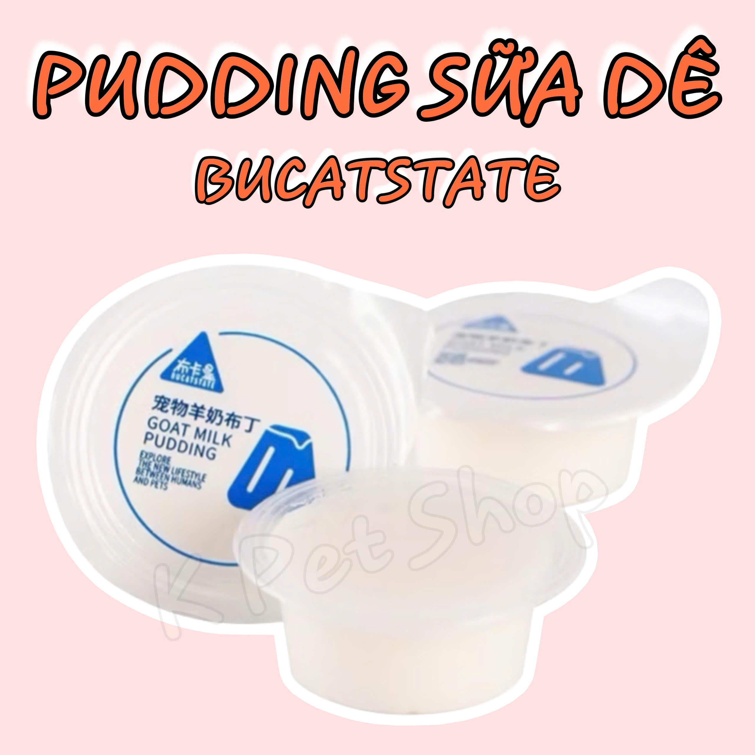 Pudding Sữa Dê Bucatstate Vỗ Béo Hamster 🐹FREESHIP Pudding Goat Milk Ăn Dặm Hamster, Sóc Bay, Sóc, Nhím.
