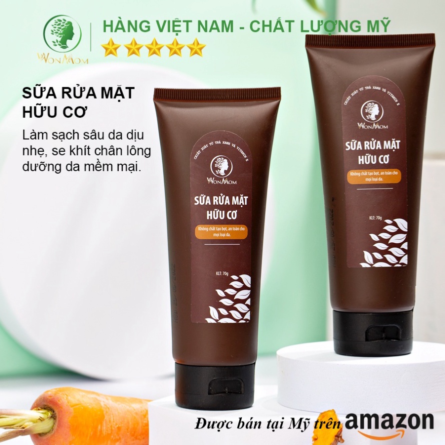 Combo hết mụn cứng đầu với bộ sản phẩm Wonmom ( 1 sữa rửa mặt + 1 serum mụn + 1 kem cấp ẩm )