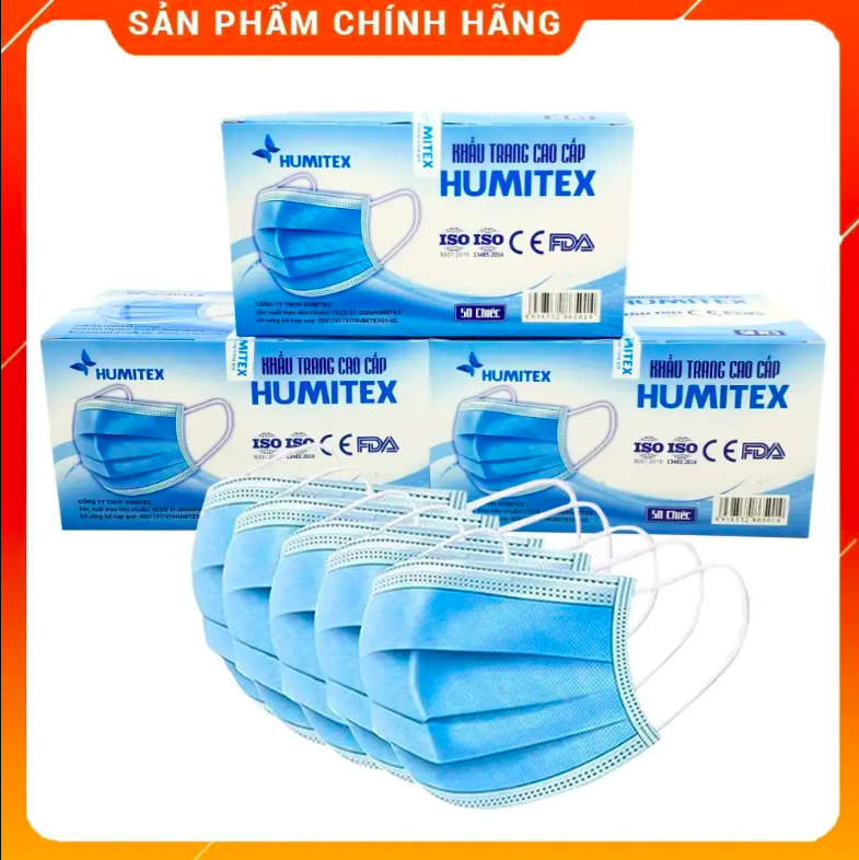 Combo 3 hộp 50 cái khẩu trang y tế 4 lớp cao cấp kháng khuẩn