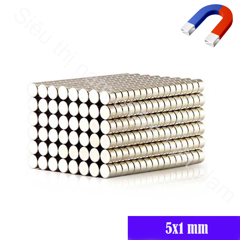 Nam châm 5x1mm set 100v nam châm tròn đường kính 5mm