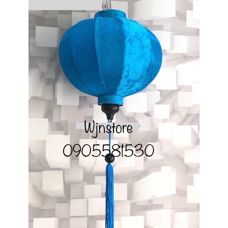 đèn lồng tròn hội an lụa tơ tằm size 45cm (zalo: 0905707603 - 0905581530)