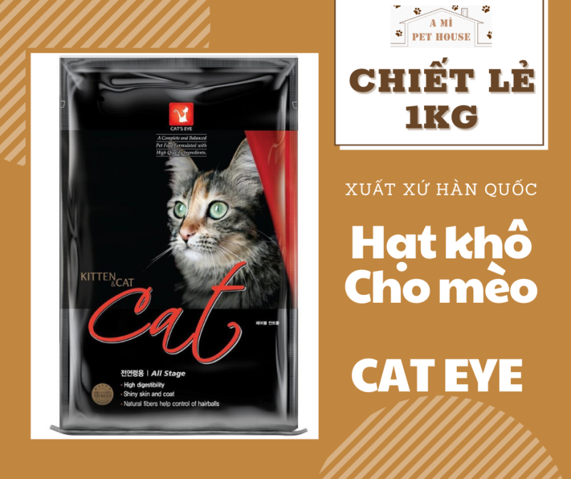 Thức ăn cho mèo hạt CatEye | Cat Eyes túi chiết lẻ 1kg