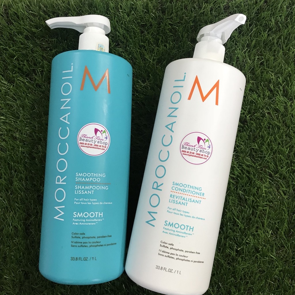 [HCM]Dầu gội xả suôn mượt Moroccanoil Smooth 1000mlx2