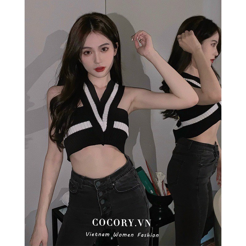 Áo kiểu thun kiểu chất gân tăm siêu hot.