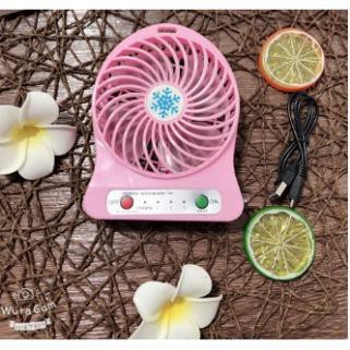 [Mã ELORDER5 giảm 10K đơn 20K] QUẠT MINI 3 TỐC ĐỘ SẠC CỔNG USB