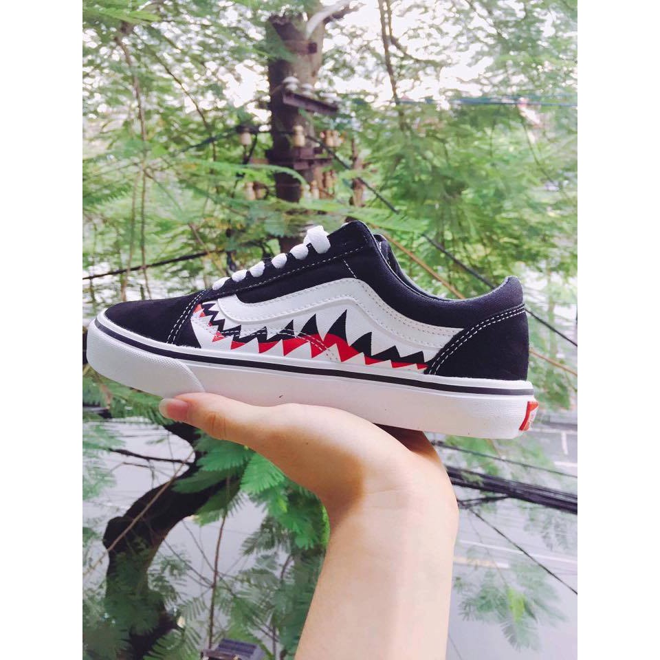 [ HàngREP ] Giày Sneaker Nam Nữ Vans Cá Mập Full Box