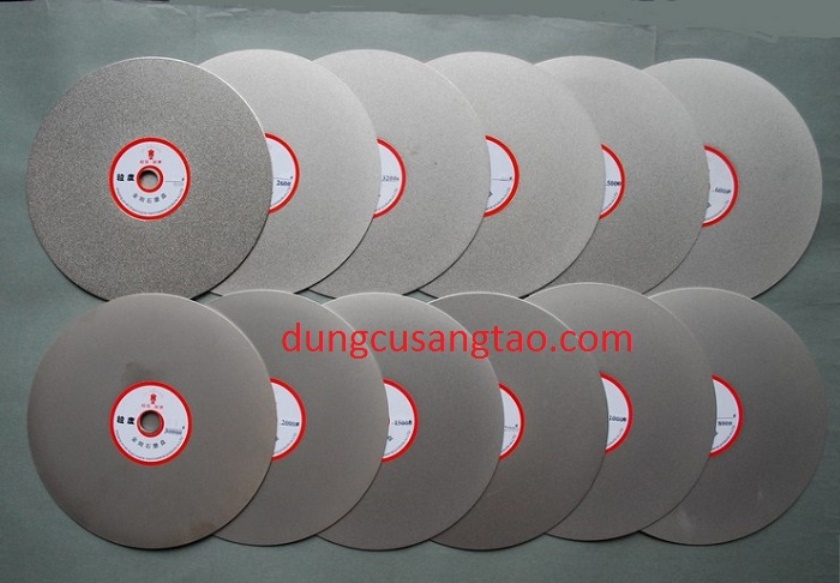 Đĩa mài đá, ngọc, kim loại (đĩa mài phủ kim cương D150mm lỗ 12.7 và lỗ 20mm)