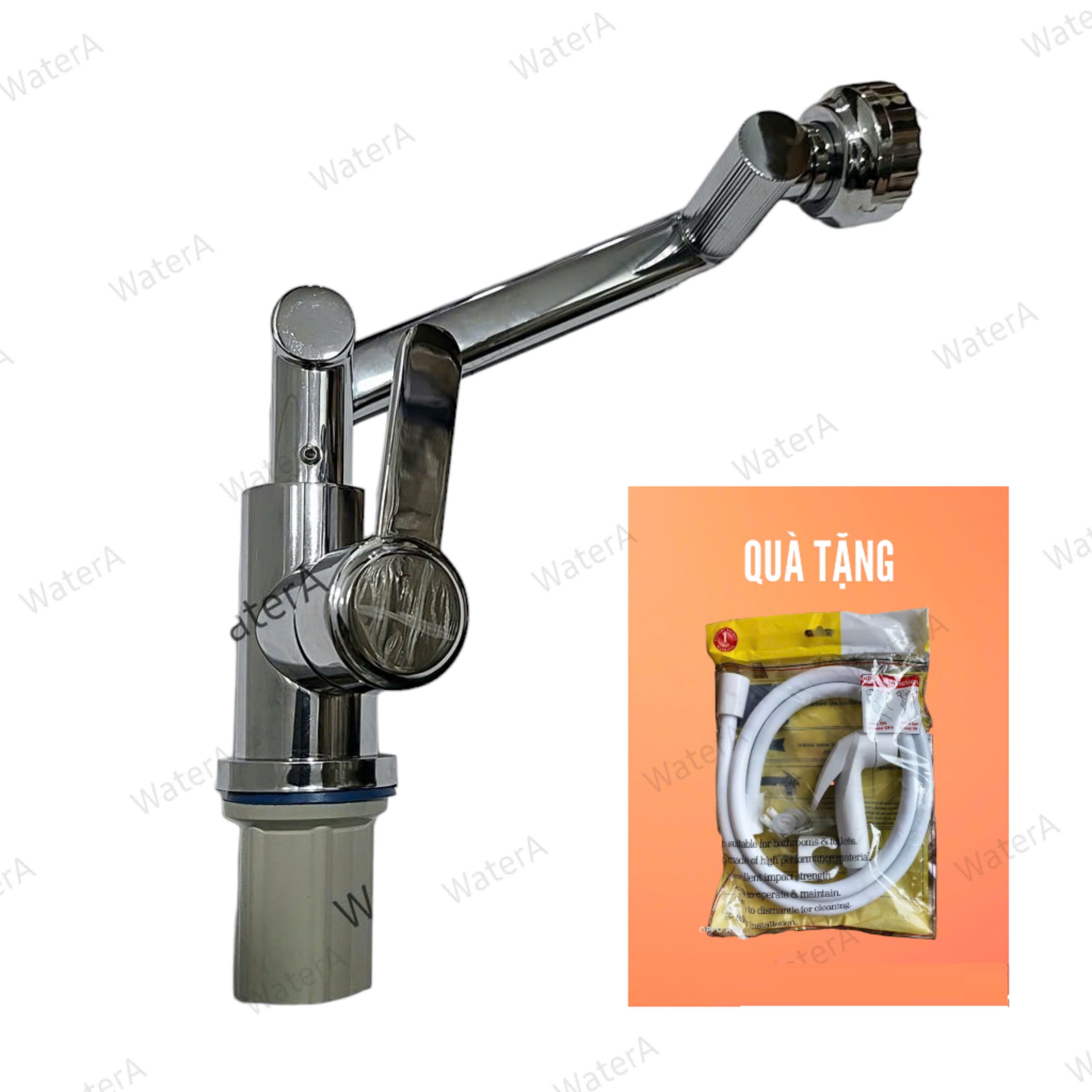[Q.Tân Bình] Vòi rửa chén bát nóng lạnh, vòi lavabo rửa mặt đa năng- tất cả trong một