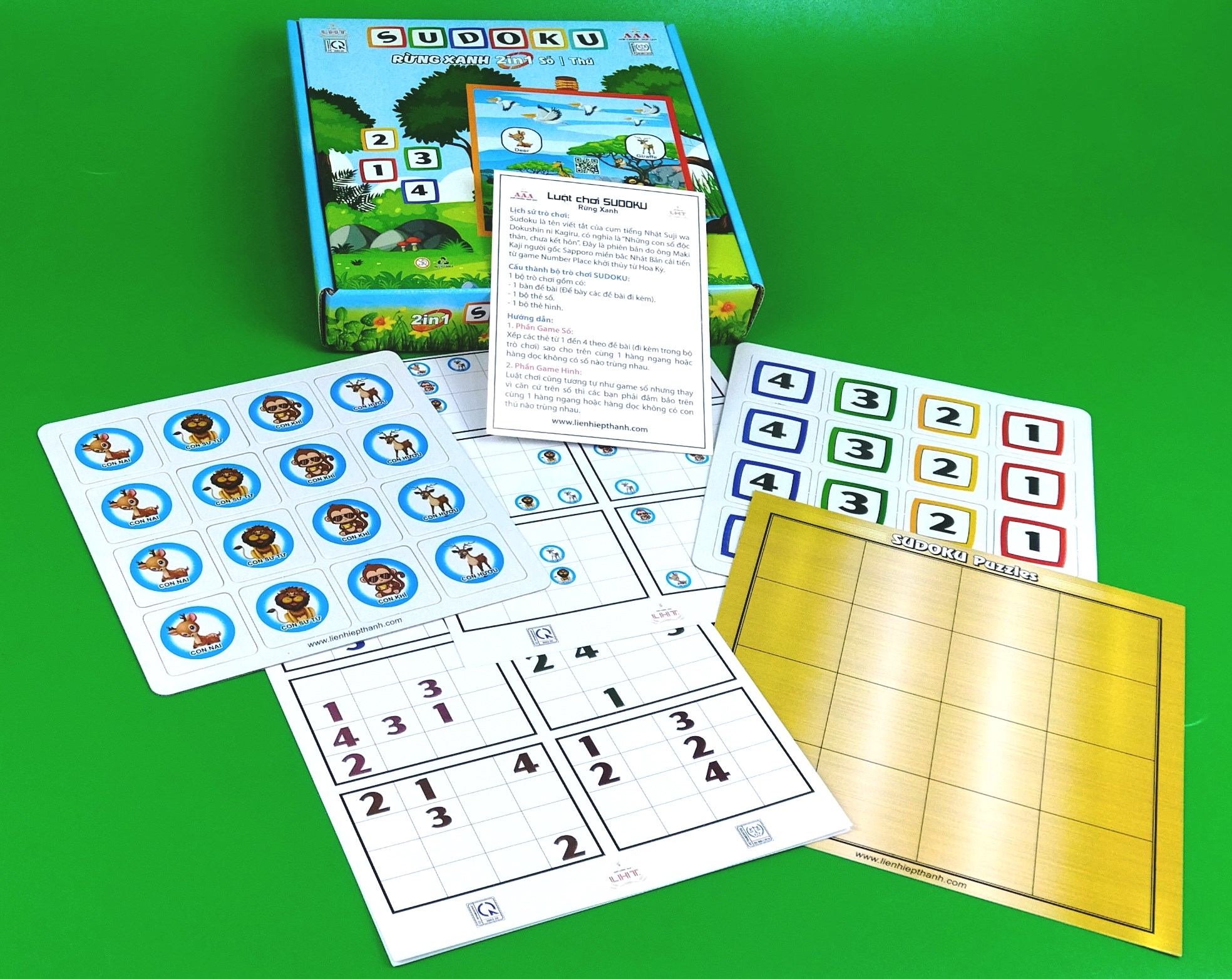 Cờ Thú 2 trong 1 Sudoku Rừng Xanh