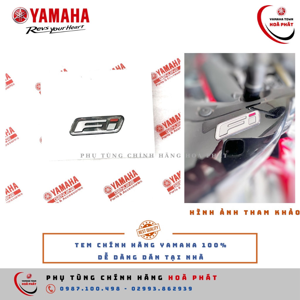 Tem logo FI Yamaha chính hãng  [ Hình thật]