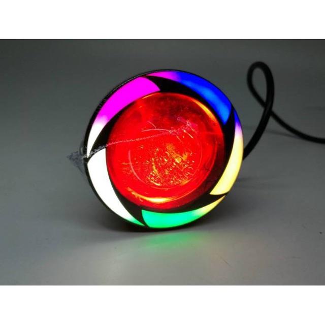 Đèn cầu U7 7 màu siêu sáng 3 chế độ gắn mắt cú