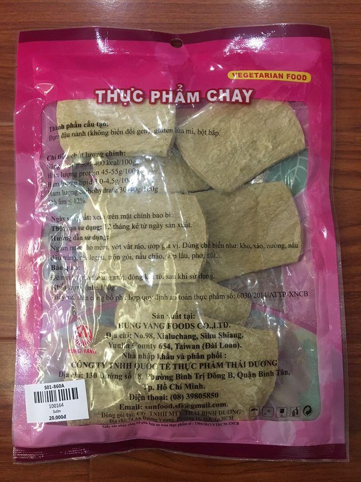 [HCM]Sườn non chay loại A Đài Loan (100g)