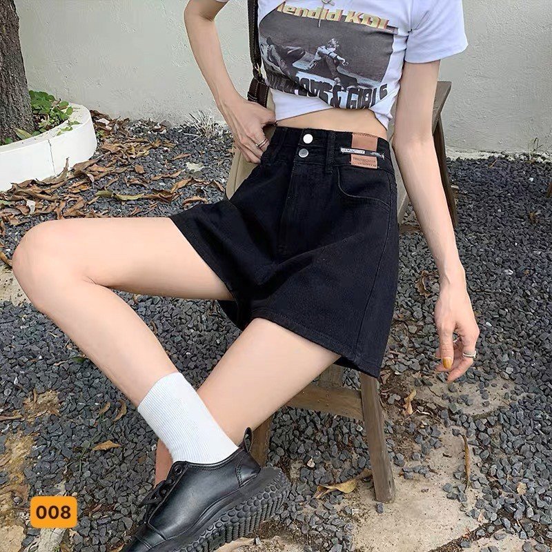 Quần short jean nữ lưng cao mẫu mới hack dáng cá tính,  quần sọt nữ cao cấp chất bò không giãn thời trang Ohlala Fashion - JS008