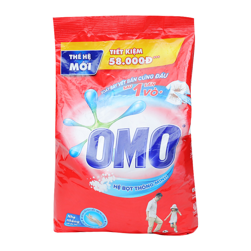 [HCM]Bột giặt OMO hệ bọt thông minh túi 4.5kg
