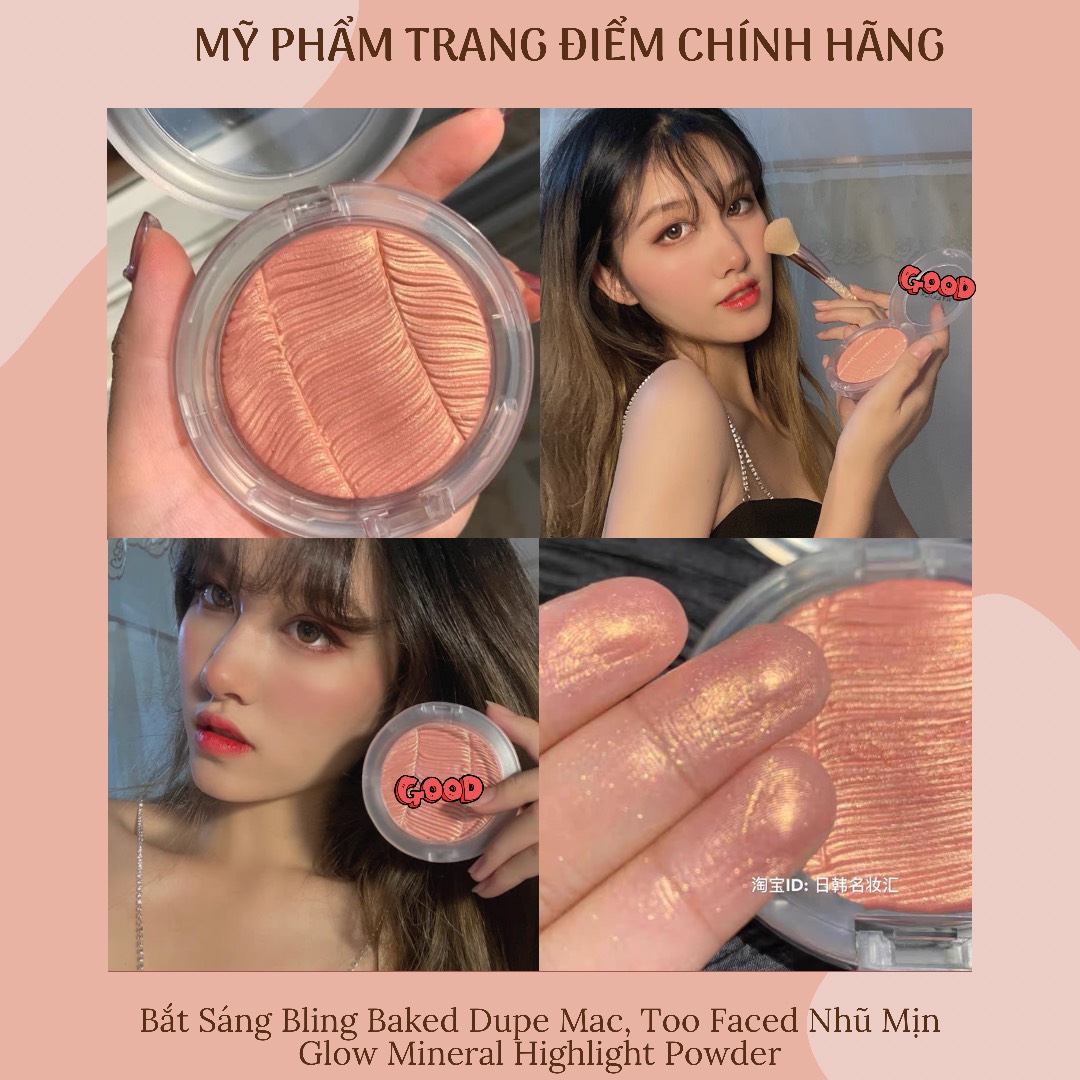 Phấn Nhũ Bắt Sáng Glow Mineral Highlight Dupe Mac