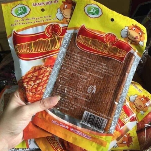 [ sỉ ]1 Bịch 50 Gói Snack Bò Miếng Thơm Cay