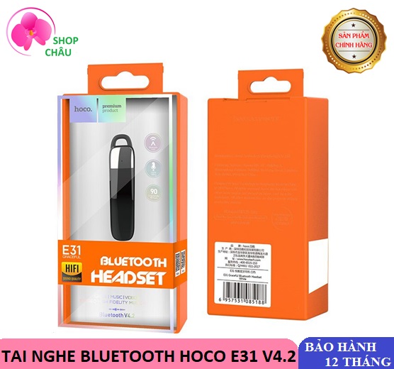 Tai Nghe Bluetooth Hoco E31 Graceful V4.2 - Tai Nghe Nhét Tai