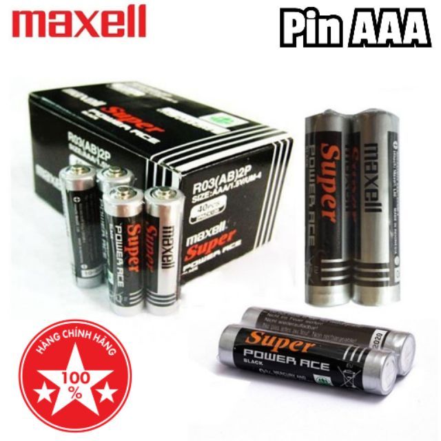 Pin AAA maxell - cặp 2 viên pin chính hãng loại 1