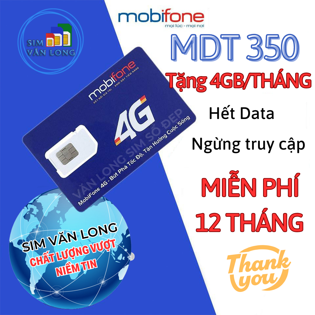 Sim Mobifone MDT250A (4gb/tháng) miễn phí 12 tháng,sim chưa kích hoạt