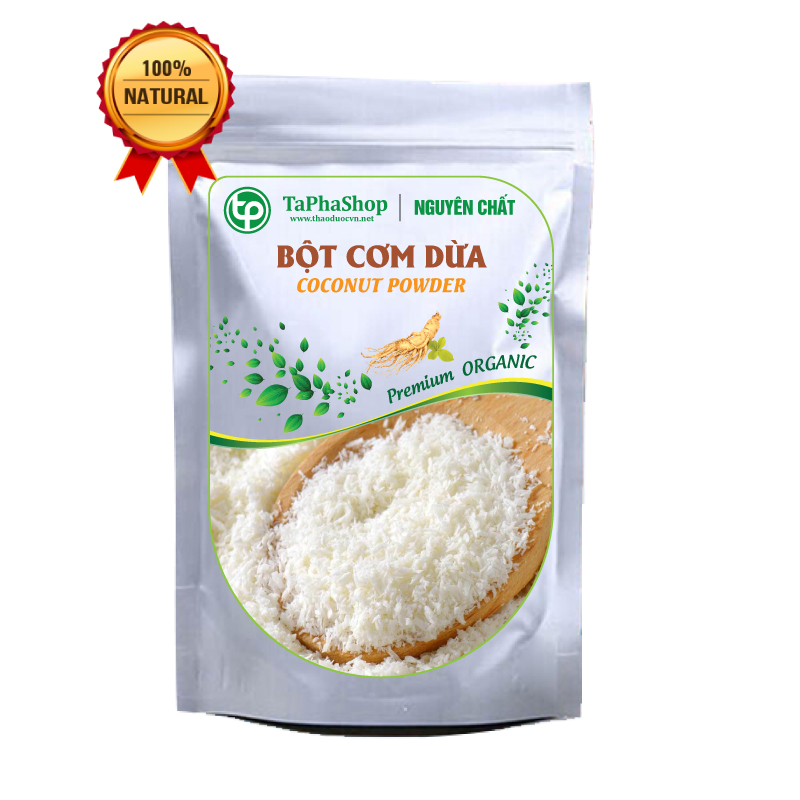 [HOT] Bột cơm dừa sấy khô nguyên chất 500g - Thảo Dược Tấn Phát - Hàng công ty chất lượng cao