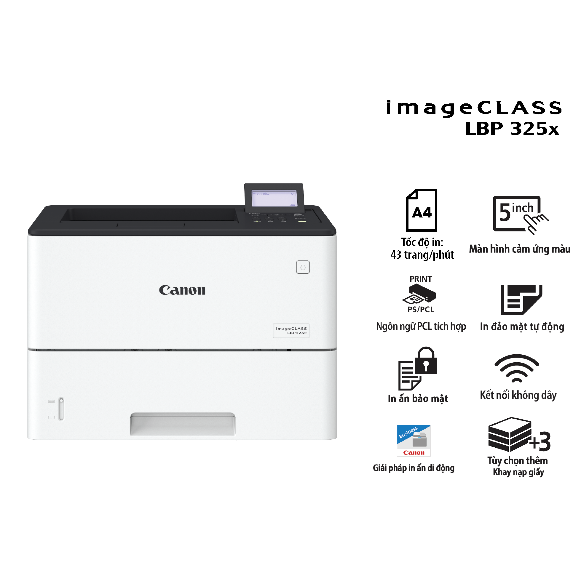 Máy in màu đảo mặt Canon 653Cdw tốc độ cao