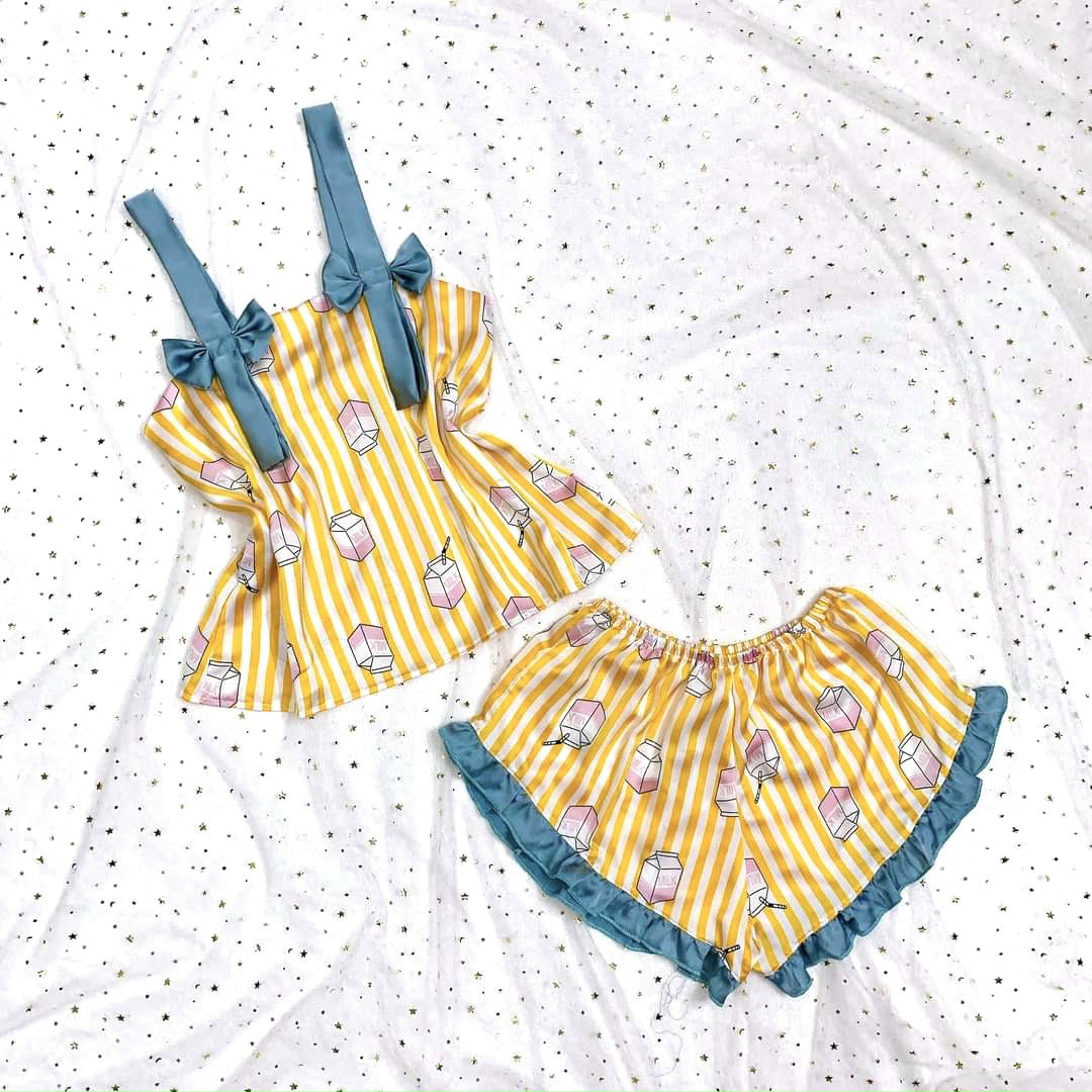 Đồ bộ nữ mặc nhà lụa satin cao cấp D'LYDIA DN03