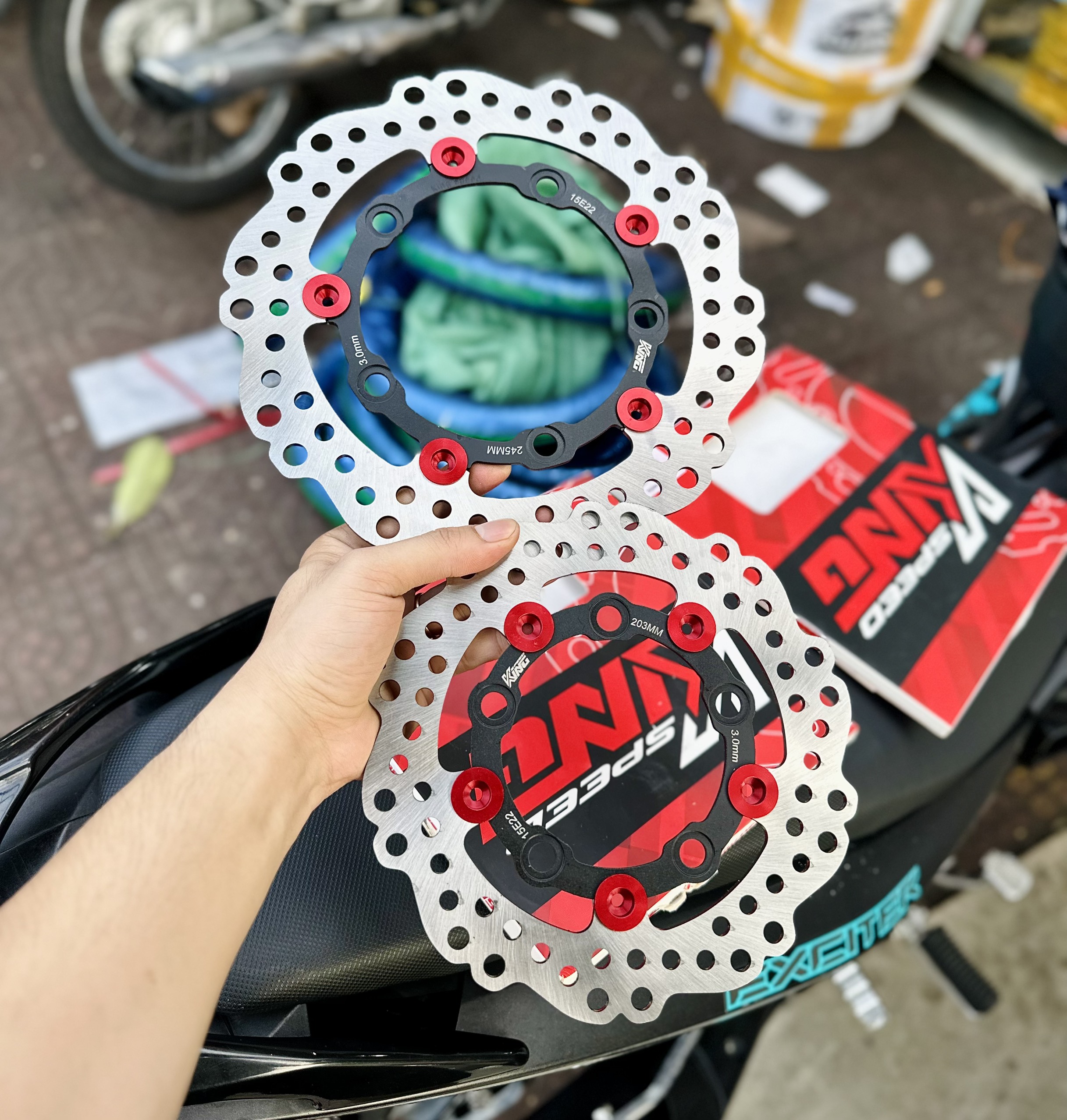 Đĩa Thắng King Speed Exciter 150 5 lỗ Size ZIn