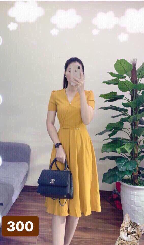 [HCM]ĐẦM XÒE CÁT HÀN PHỐI NGỌC TRAI EO SIÊU ĐẸP
