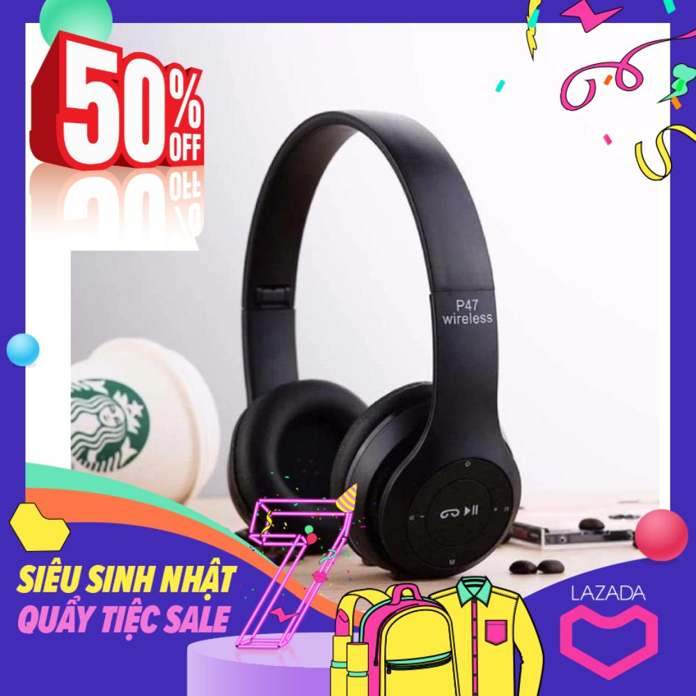 >> BÁO GIÁ TAI NGHE CHỤP TAI CAO CẤP CÓ KHE THẺ NHỚ BLUETOOTH P47 (TRẮNG) 1000002736 | Shopee Lazada Sendo Tiki mới nhất 154 Tai nghe bluetooth Tai nghe thể thao Tai nghe chụp tai cao cấp có khe thẻ nhớ Bluetooth P47 Wireless Headphones Pangpai P57 - Âm Thanh Đỉnh Cao