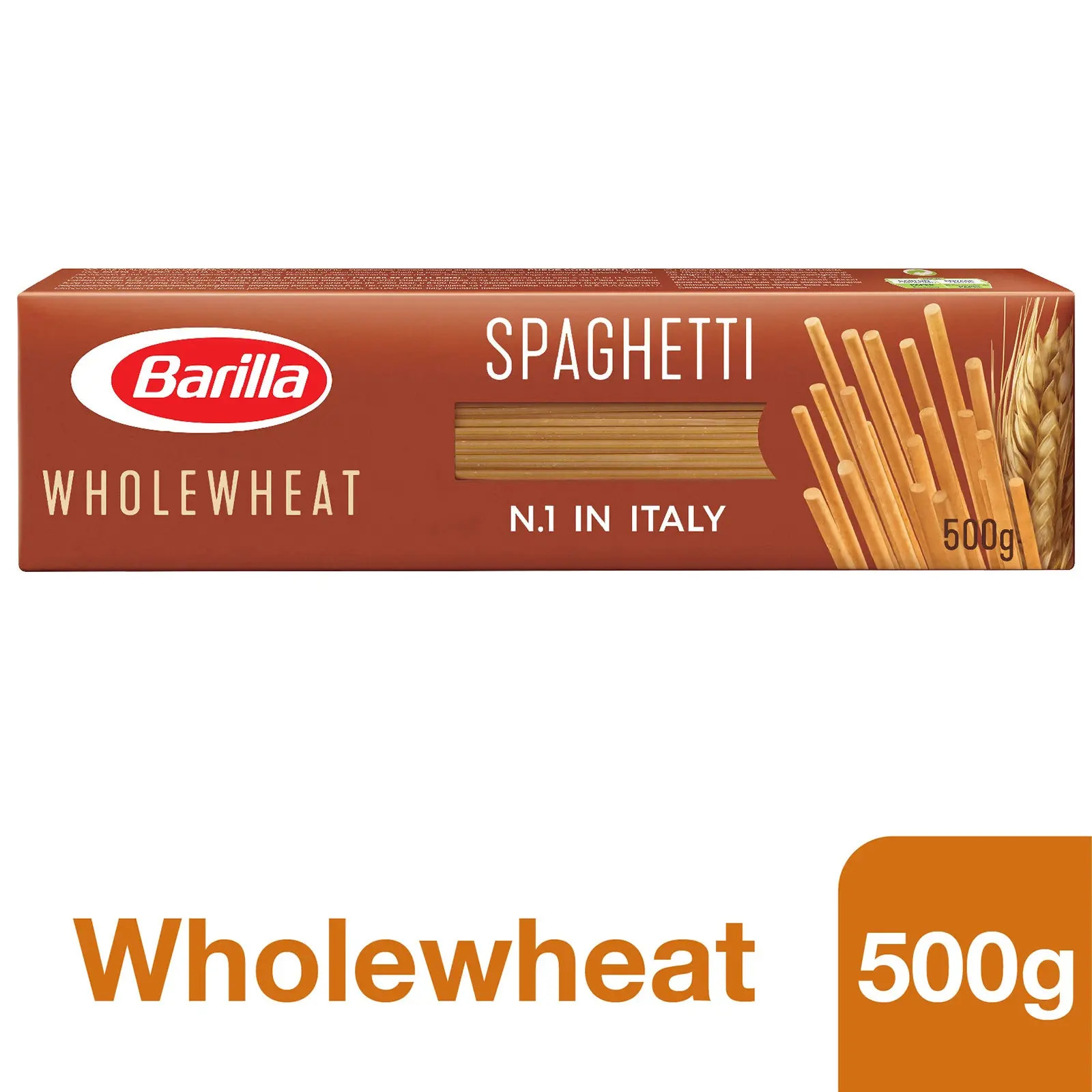 Mì Sợi Hình Ống Nguyên Cám Spaghetti Integrale Barilla No.5 Hộp 500g Nhập