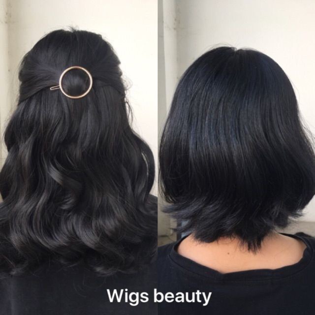 Tóc giả nữ / Free ship 99k / Tóc giả kẹp xoăn ngắn ngang vai