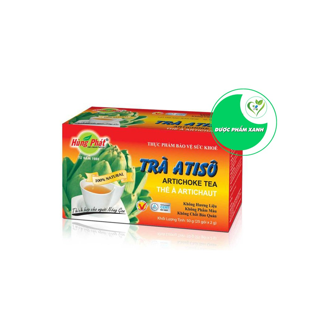 TRÀ ATISÔ (25 gói x 2g) - Thương hiệu Hùng Phát - ATISO