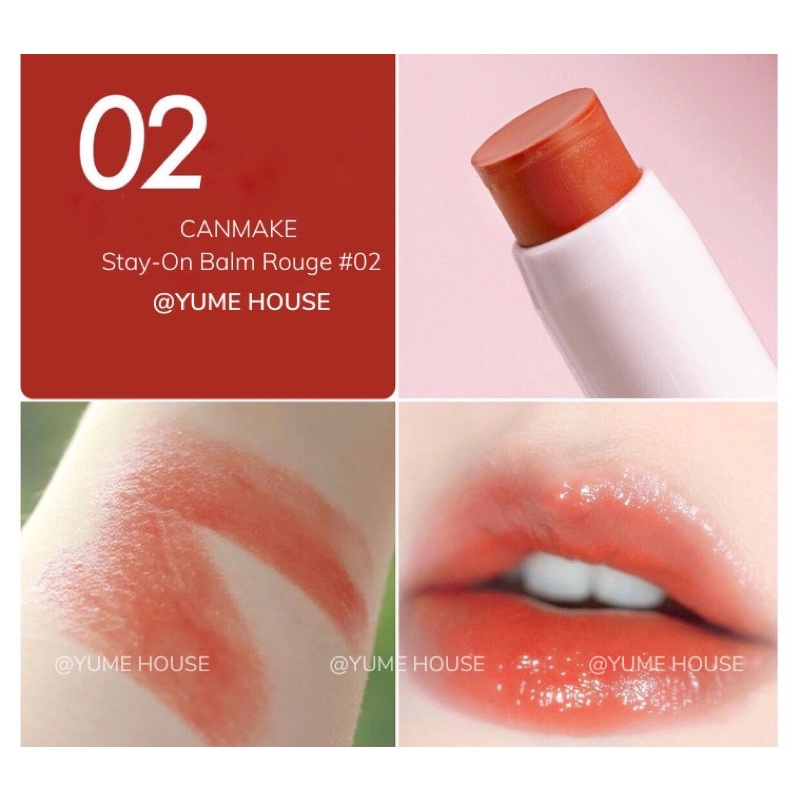 Son Dưỡng Môi Canmake Stay-on Balm Rouge 2,7g.