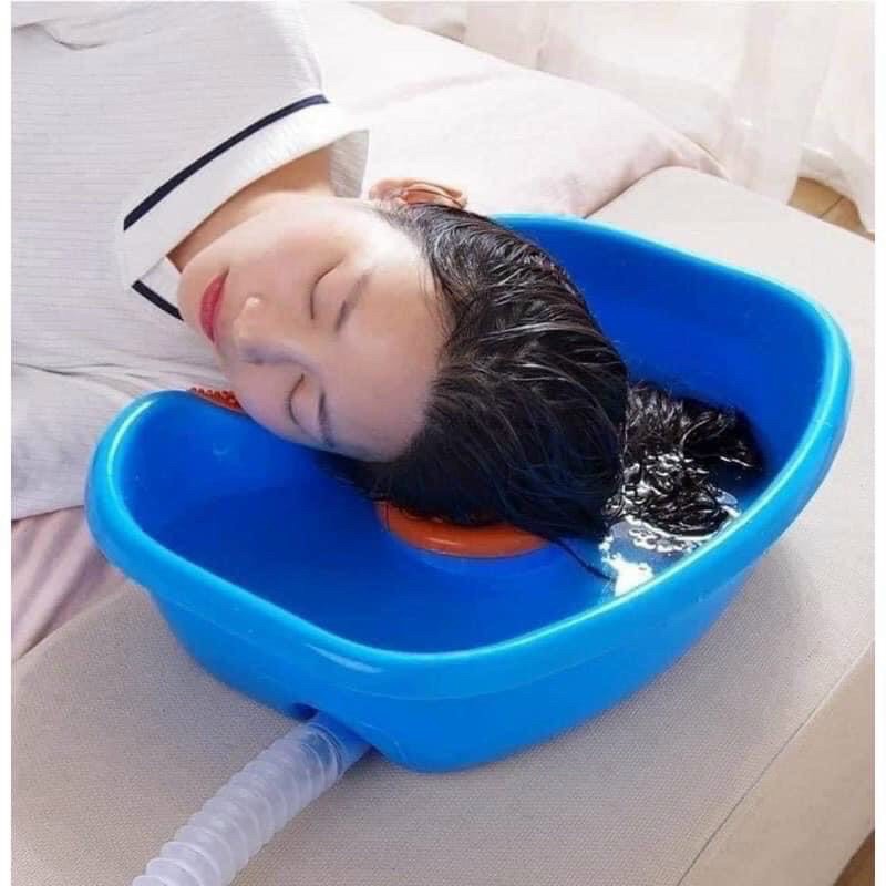[HCM]CHẬU GỘI ĐẦU CÓ ĐỆM CAO SU