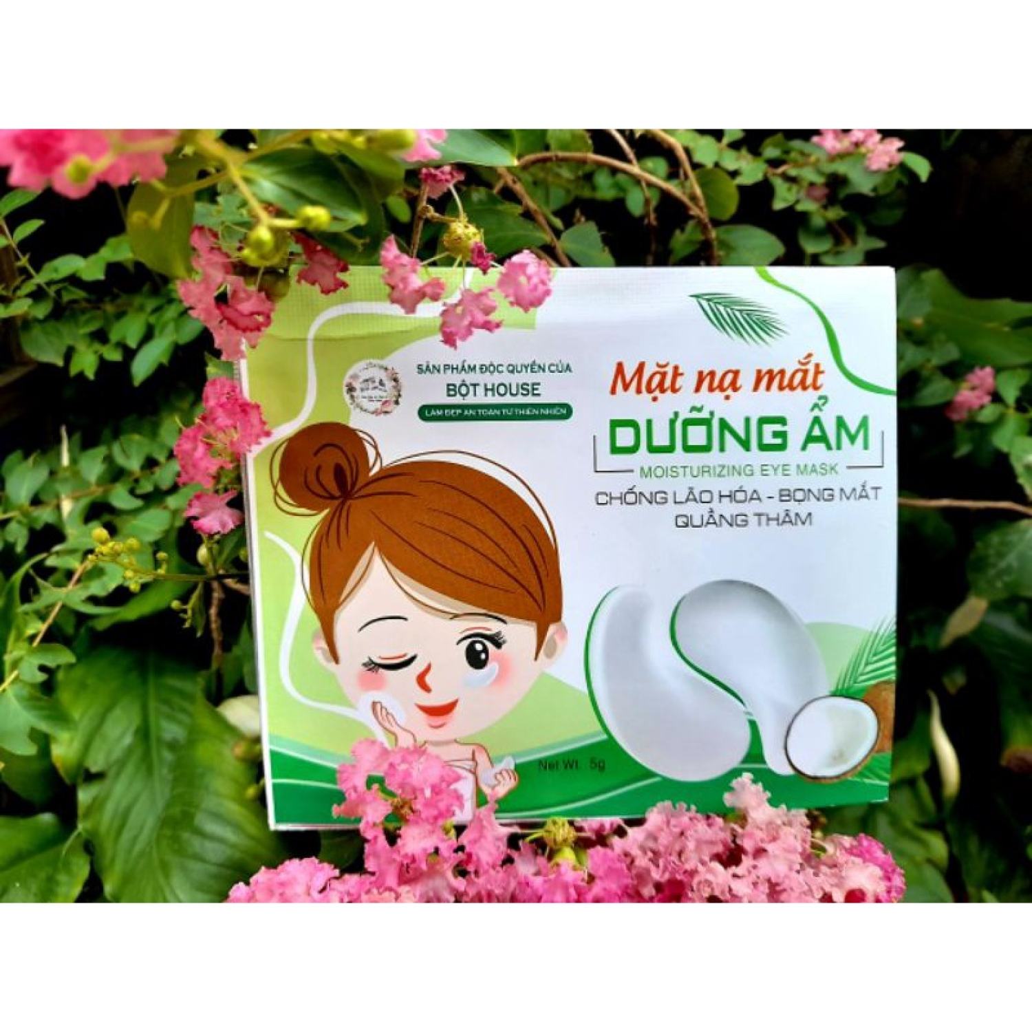 [Nhập RS0722 giảm 30k cho đơn 99k]MẶT NẠ DỪA TƯƠI DÀNH CHO MẮT HANDMADE NHÀ BỘT