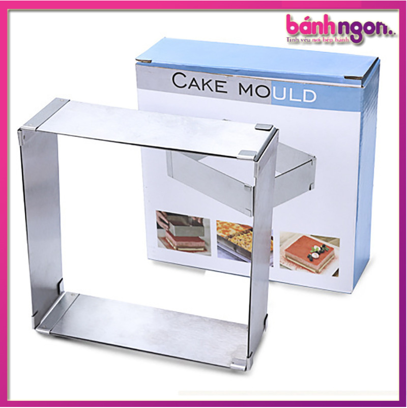 Khuôn vuông thay đổi kích thước/khuôn làm mousse ring/khuôn chessecake