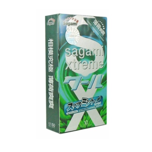 Bao cao su bạc hà mát lạnh sagami xtreme spearmint - hàng chính hãng - che tên sản phẩm