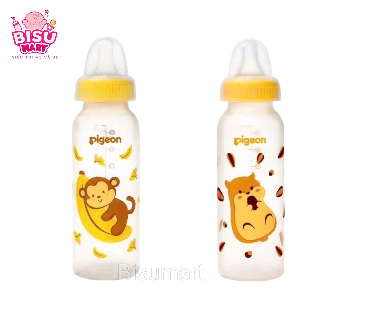Bình Sữa cổ hẹp Pi.geon 240ml 120ml Bình Sữa PP Tiêu Chuẩn BPA Free