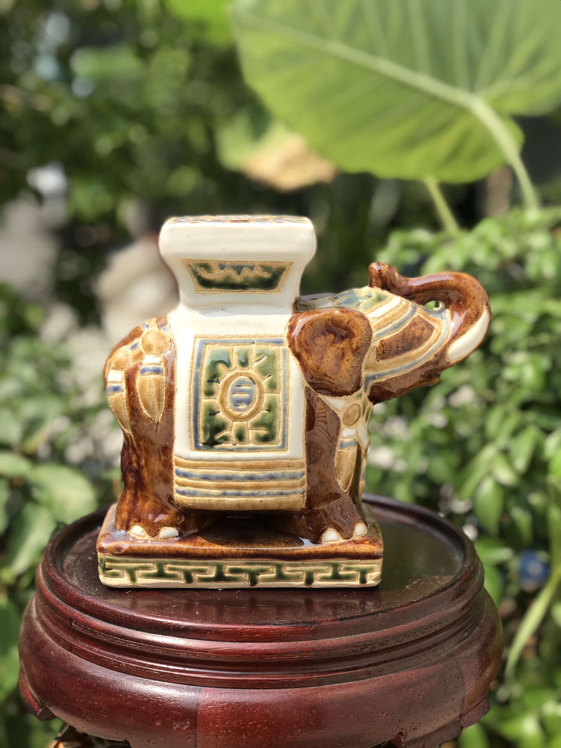 Đôn mini gốm sứ Nam Bộ xưa 17cm