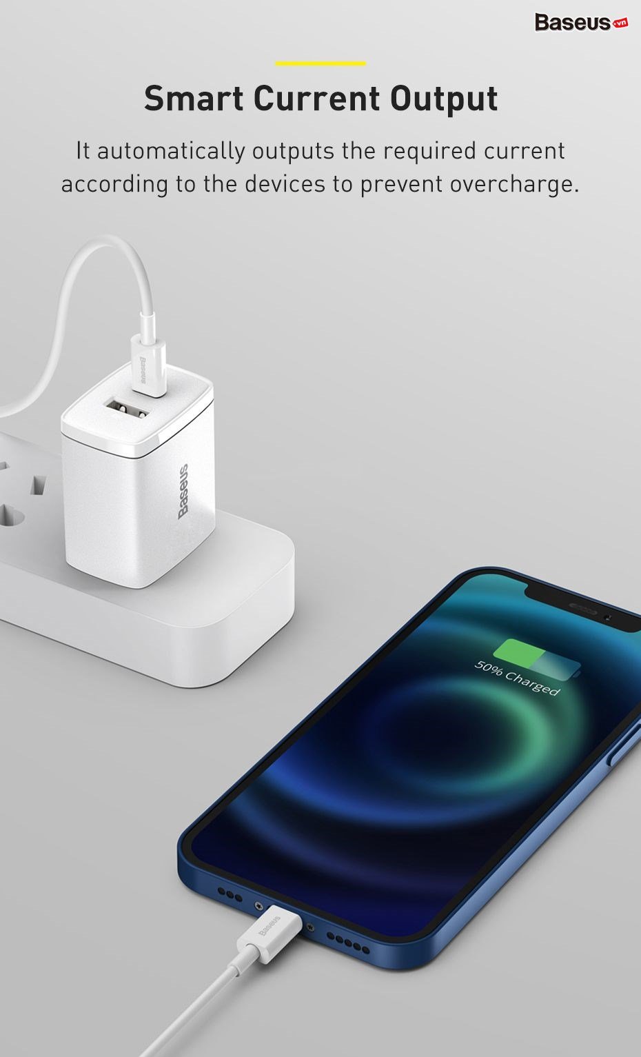 Củ sạc nhanh Baseus Compact Quick Charger PD 20W ( USB + Type C Dual Port, QC 3.0 Multi Quick Charge Support ) chân cắm US