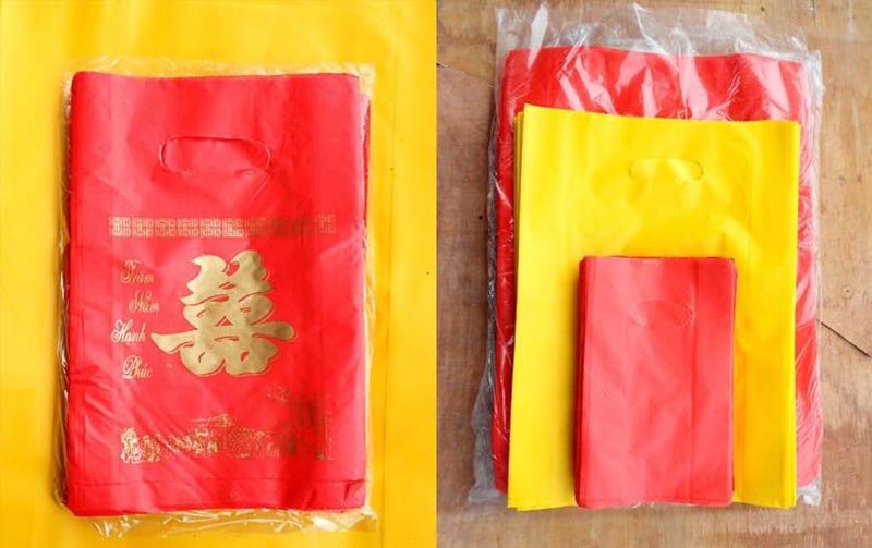 [1kg] TÚI HỘT XOÀI PE BÓNG DẺO